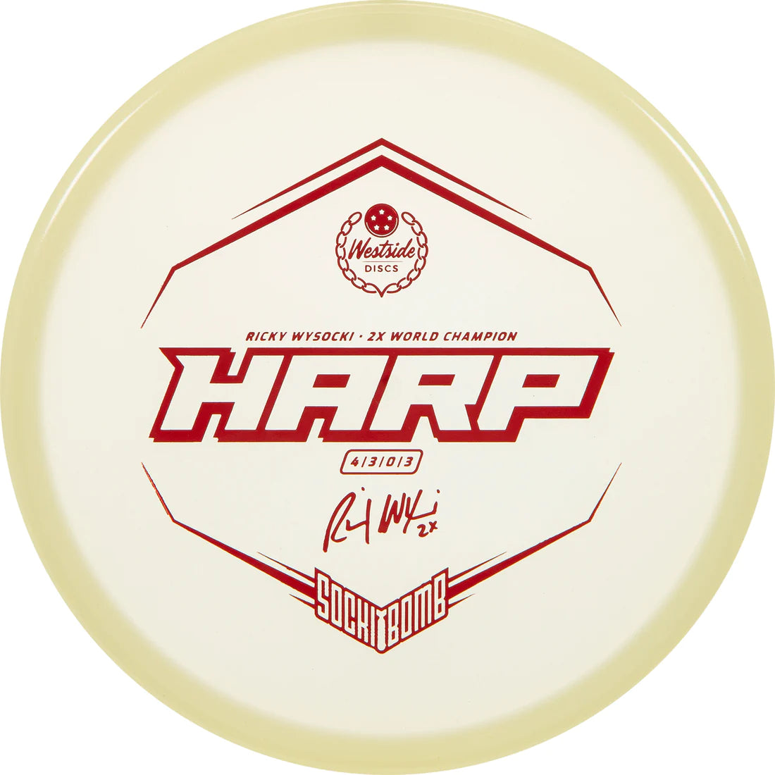 Westside Discs Ricky Wysocki 2x World Champion Moonshine Glow Harp