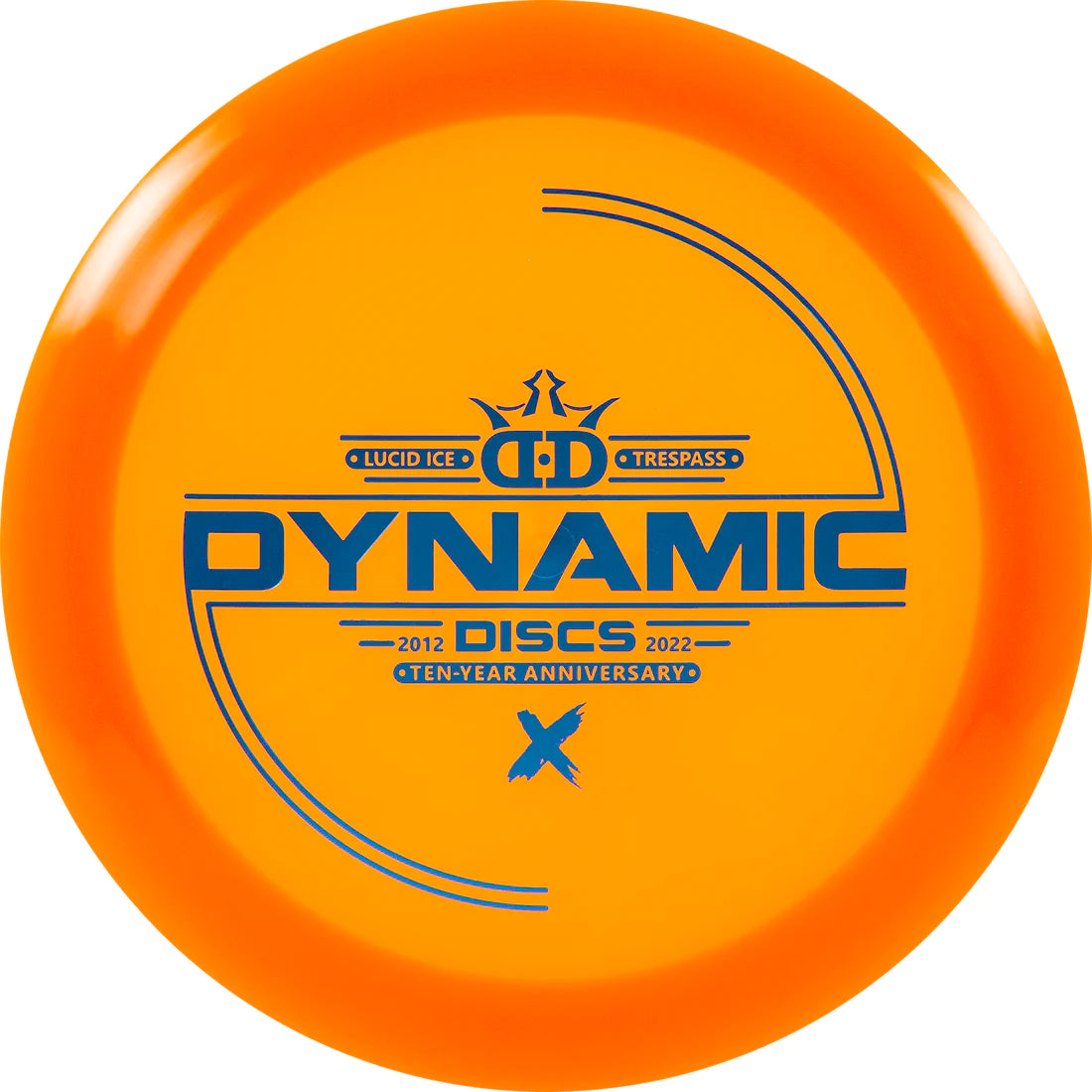 Dynamic Discs Lucid Ice Trespass 10 Year Anniversary Stamp