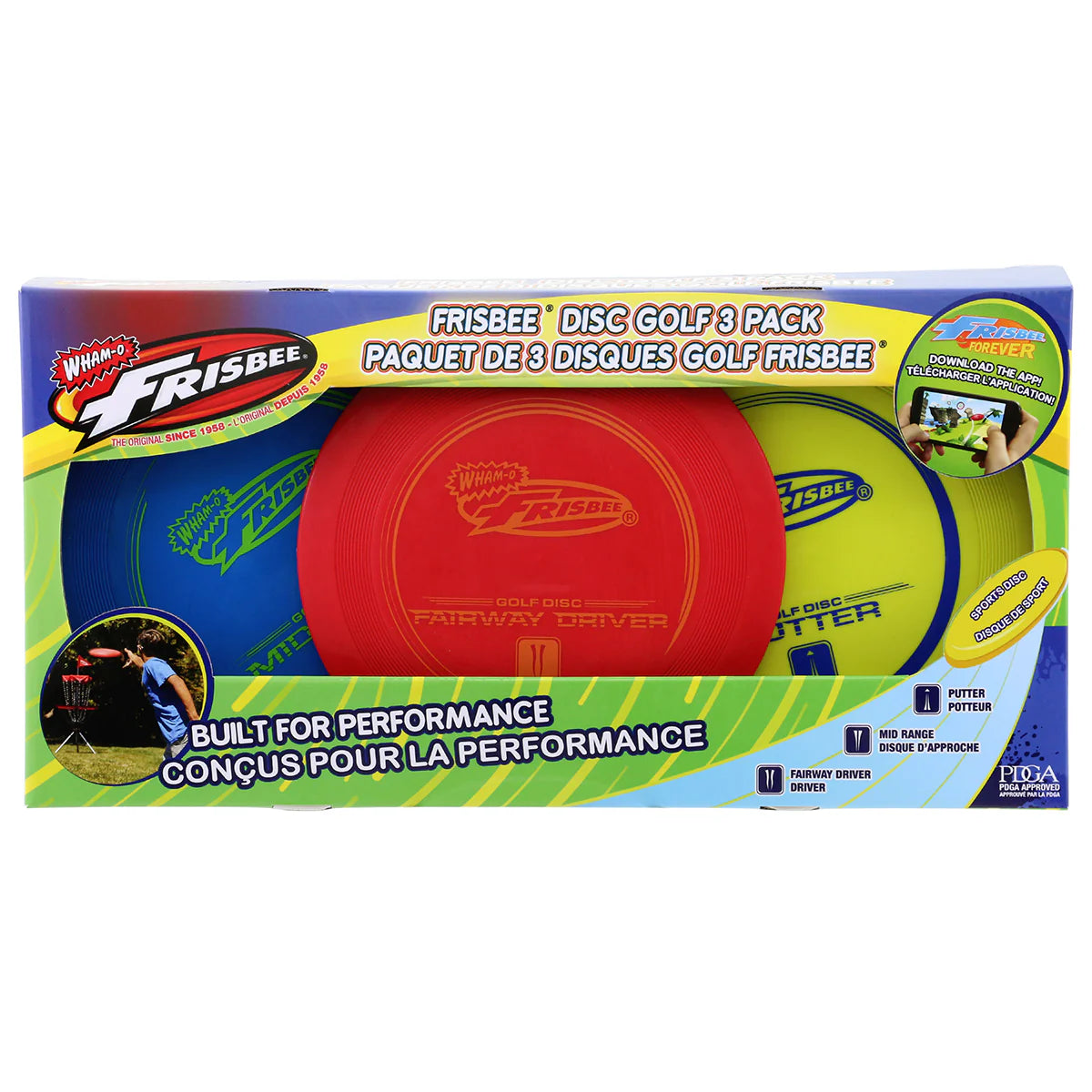 Wham-O Frisbee Disc Golf Beginner Set (3 Pack)