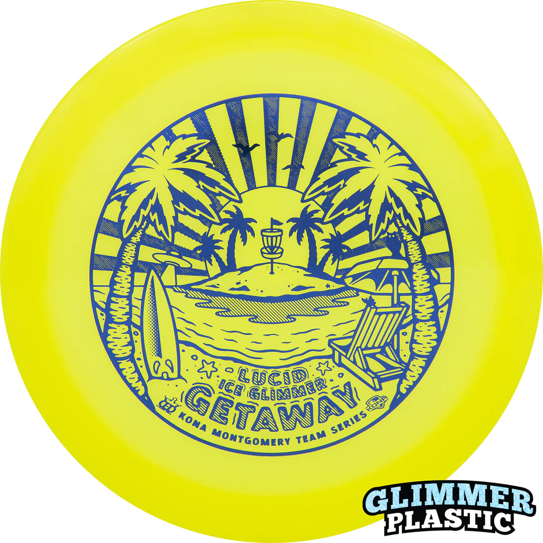 Dynamic Discs Lucid Ice Glimmer Getaway - Kona Montgomery 2023